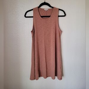 Madewell - Highpoint Tank Dress Large Clay Brown